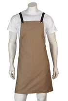 ACTIV EMBROIDERY DESIGNS. UNIFORMS. BROOKLYN CANVAS BIB APRON.