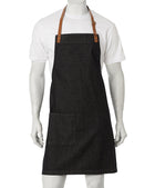 ACTIV EMBROIDERY DESIGNS. UNIFORMS. BYRON DENIM BIB APRON.