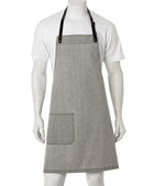 ACTIV EMBROIDERY DESIGNS. UNIFORMS. BYRON DENIM BIB APRON.