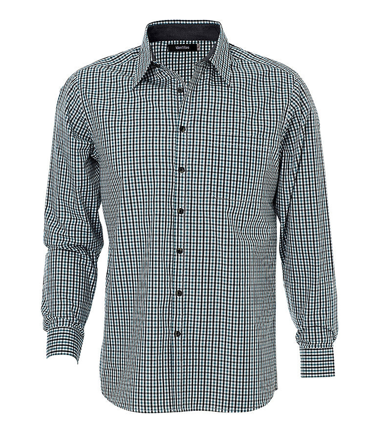 ACTIV EMBROIDERY DESIGNS. UNIFORMS. HUDSON LONG SLEEVE SHIRT. MENS.