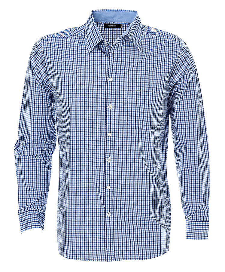 ACTIV EMBROIDERY DESIGNS. UNIFORMS. HUDSON LONG SLEEVE SHIRT. MENS.