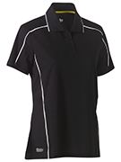 bkl1425 Cool Mesh Polo With Reflective Piping (Women)