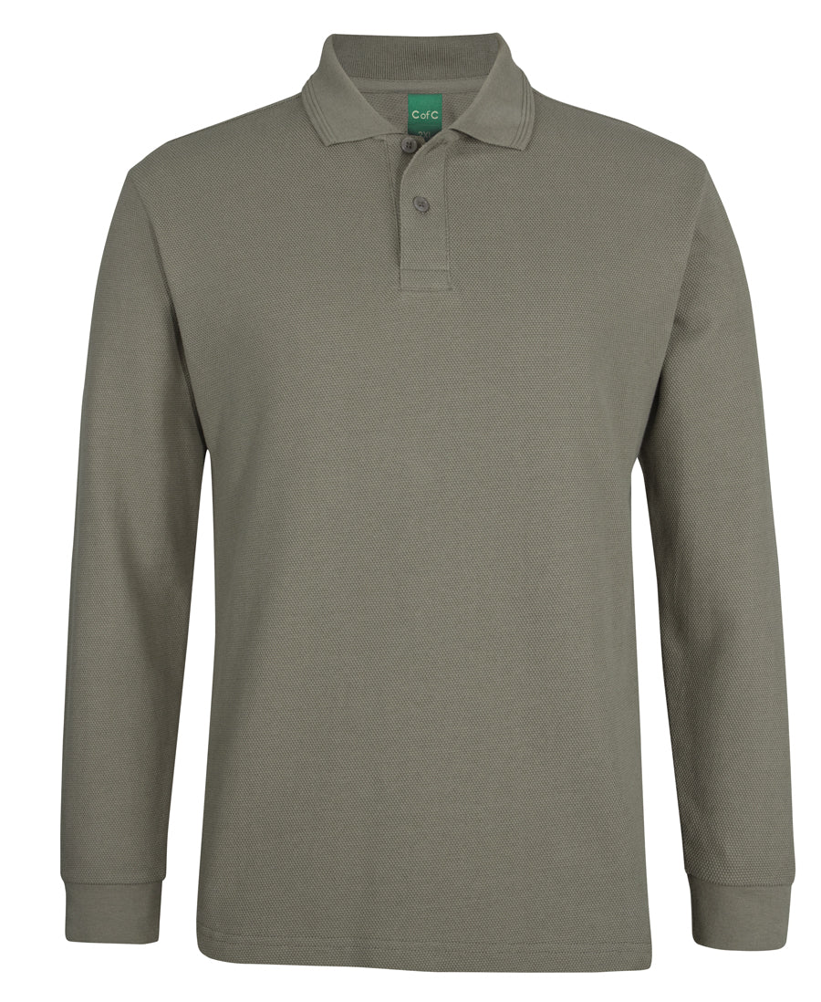 C of C 320g L/S Popcorn Cotton Polo