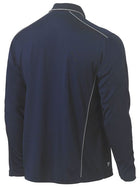 Cool Mesh Long Sleeve Polo With Reflective Piping (Mens)