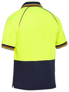 Hi Vis Recycled Polyester V-Neck S/S  Polo