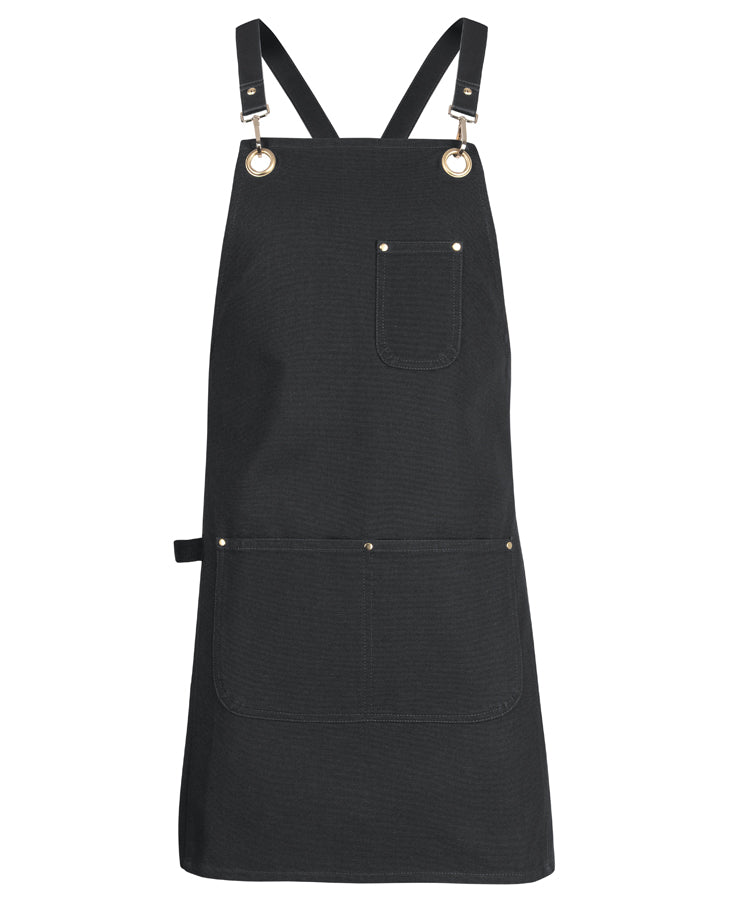 Brass Eyelet Canvas Apron with PU Strap (65x75)