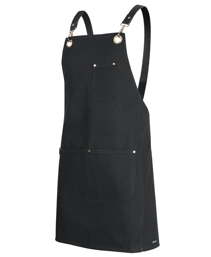 Brass Eyelet Canvas Apron with PU Strap (65x75)