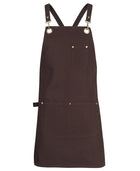 Brass Eyelet Canvas Apron with PU Strap (65x75)