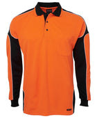 JB WEAR Hi Vis L/S Arm Panel Polo