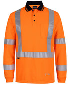 Hi Vis L/S NSW/QLD Rail Biomotion X-Back Polo