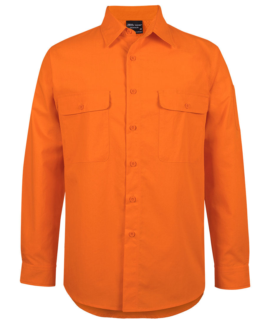Hi VIs Class F Ripstop L/S Work Shirt