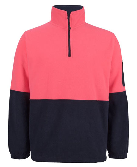 Hi Vis 1/2 Zip Polar Fleece