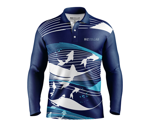 Sublimation Set In Long Sleeve Polo