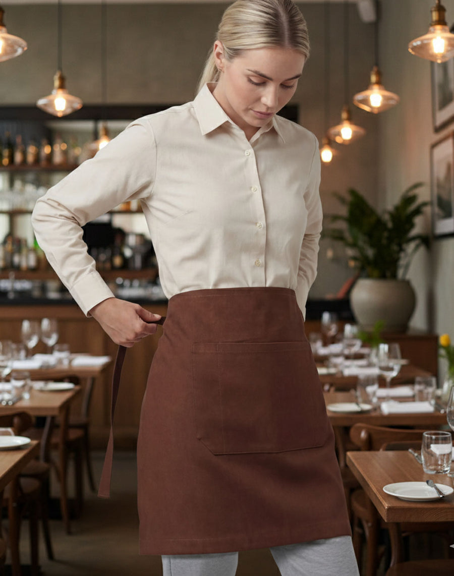 Fitzroy Cotton Canvas Half Waist Apron