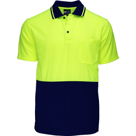 Budget Hi-Vis Polo With Full Colour Transfer Printing