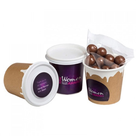 Coffee Cup With Choc Coated Coffee Beans 50g