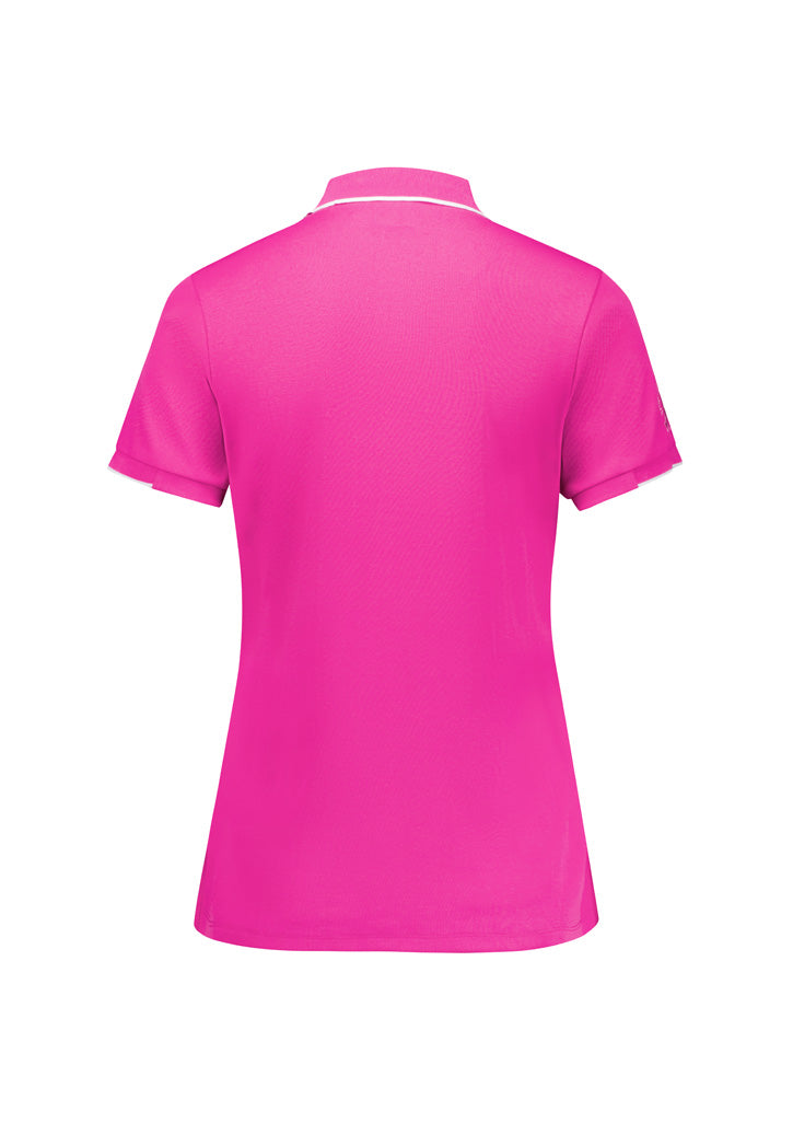 Womens Pink Short Sleeve Polo