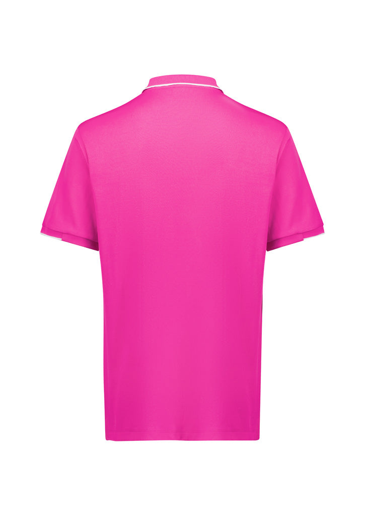 Mens Pink Breast Cancer Foundation Short Sleeve Polo