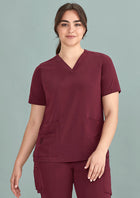 Womens Easy Fit V-Neck Scrub Top