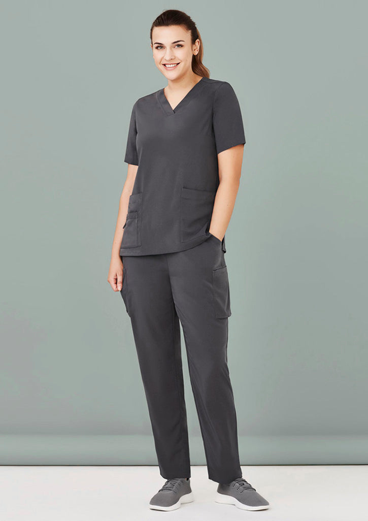 Womens Easy Fit V-Neck Scrub Top