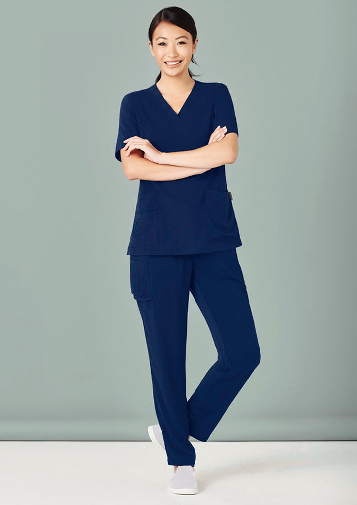 Womens Easy Fit V-Neck Scrub Top