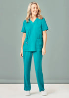 Womens Easy Fit V-Neck Scrub Top