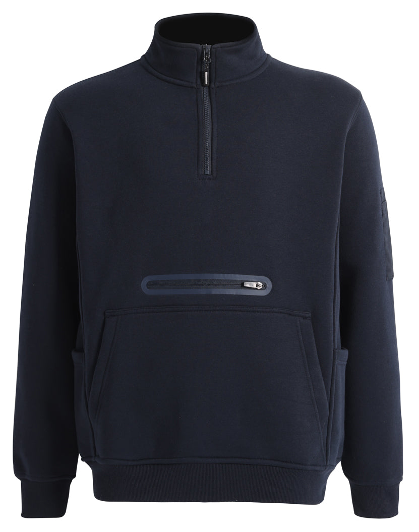 Unisex Premium Fleece Half Zip Work Sweat