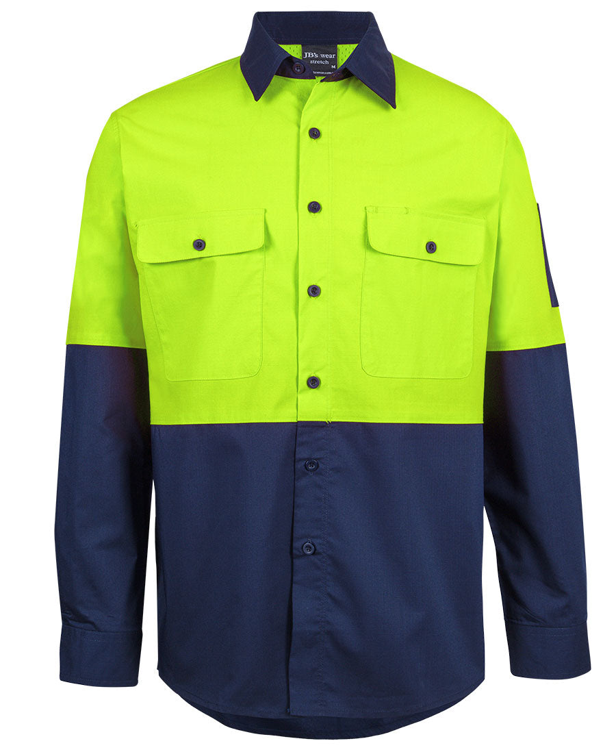 Hi VIs Class F Ripstop L/S Work Shirt