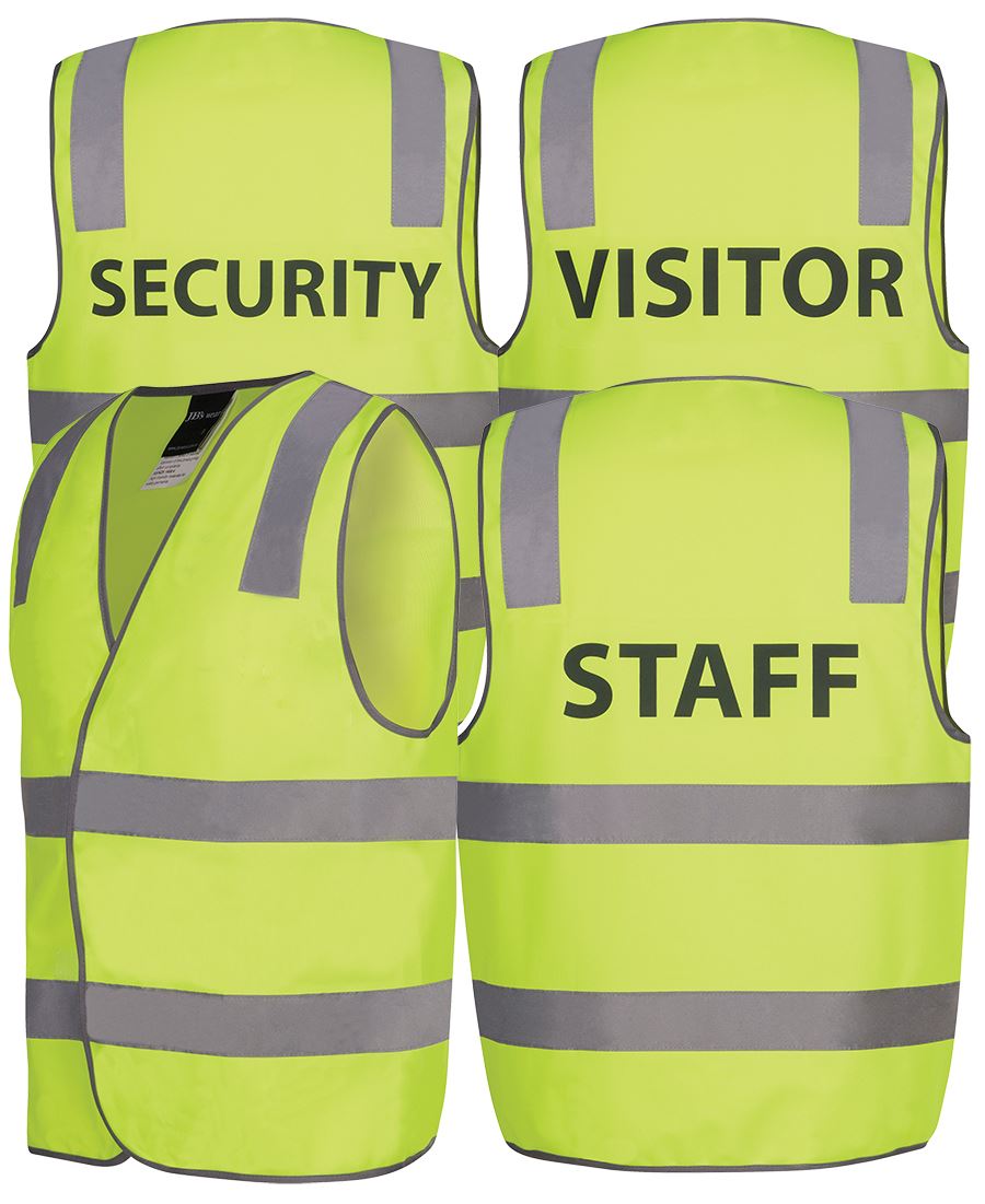 Hi Vis (D+N) Safety Vest (Security/ Staff/ Visitor)