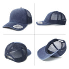 Seamless Front Washed Mesh Cap