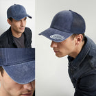 Seamless Front Washed Mesh Cap