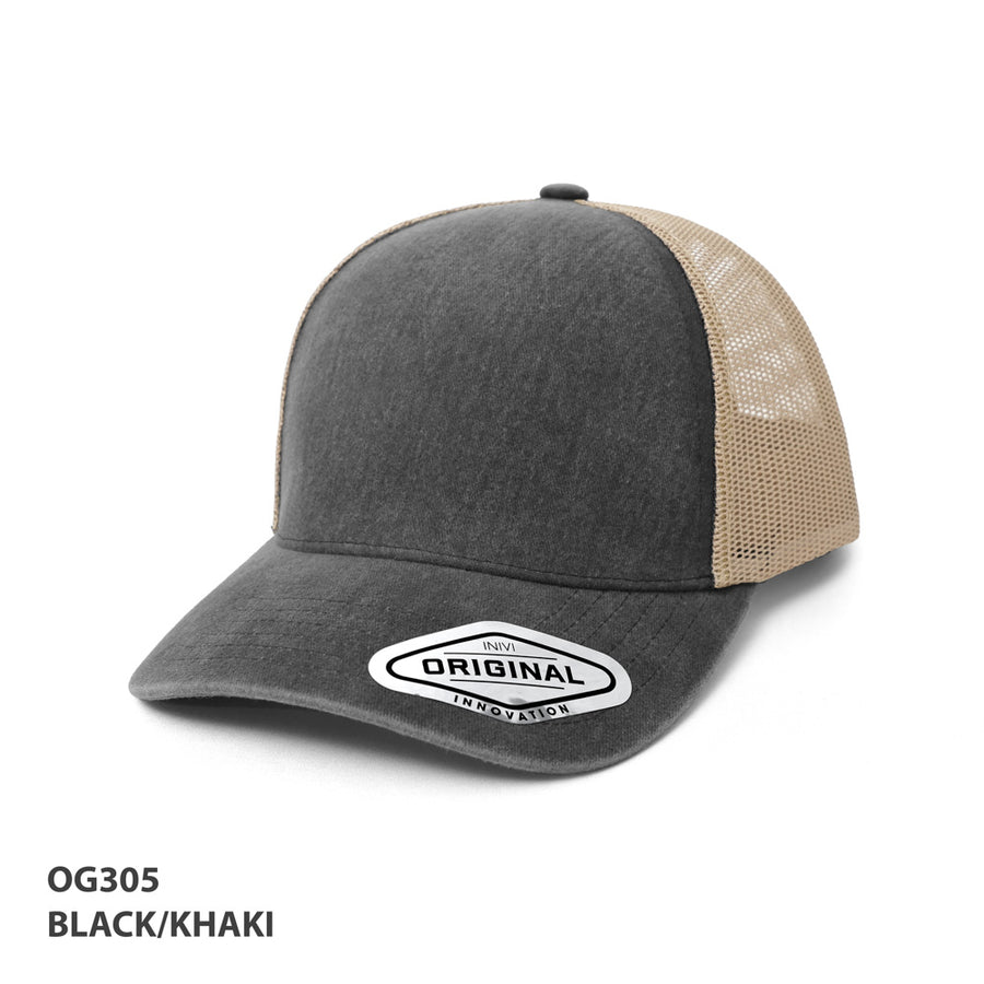 Seamless Front Washed Mesh Cap