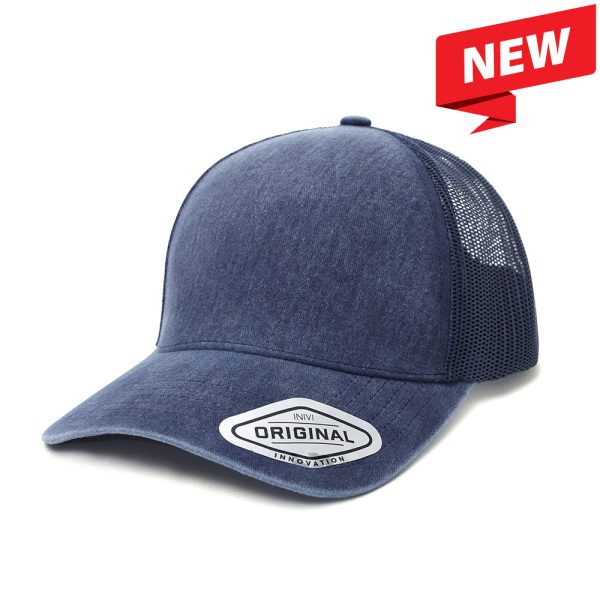 Seamless Front Washed Mesh Cap
