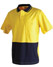 100% Cotton Jersey Two Tone Short Sleeve Safety Polo (Mens)