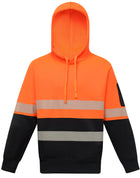 Hi Vis TwoTone Safety Hoodie With Segmented Tapes