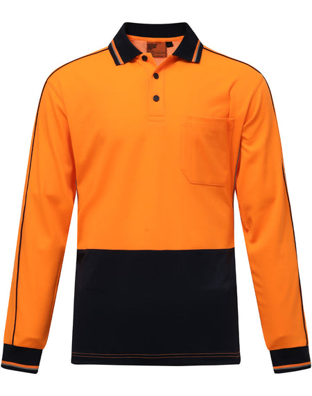 Hi-Vis Sustalnable Cool-Breeze Safety L/S Polo