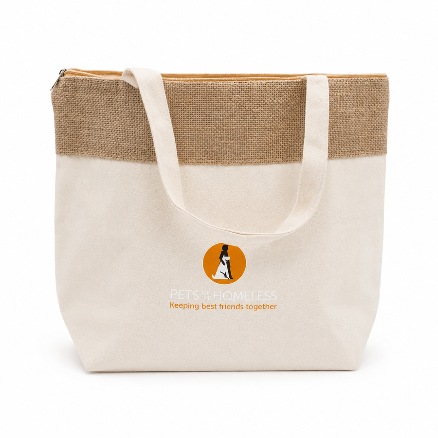 The Brooke Jute and Cotton Cooler Bag