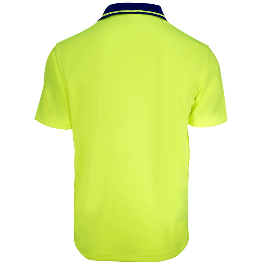 Budget Hi-Vis Polo With Full Colour Transfer Printing