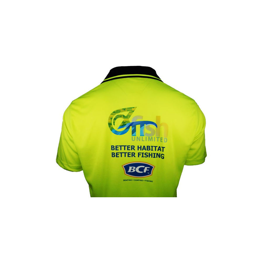 Budget Hi-Vis Polo With Full Colour Transfer Printing