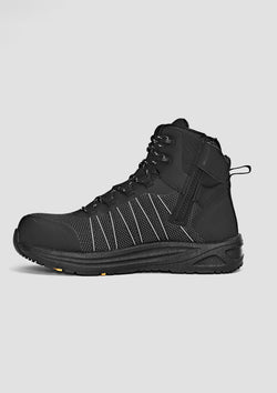 UltraLite Mid Zip Black Reflective