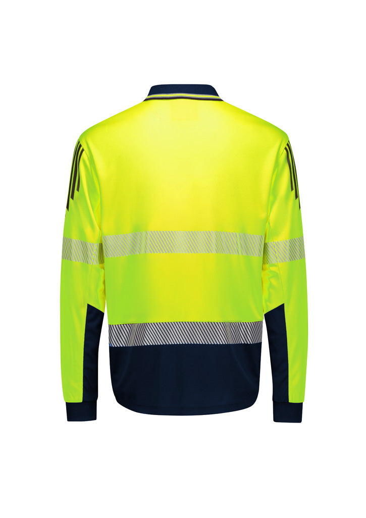 Hi Vis Flux Segmented Tape L/S Polo (Mens)