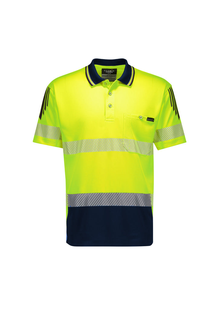 Hi Vis Flux Segmented Tape Polo (Mens)