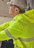 Unisex Super Light Segmented Tape Packable Rain Jacket