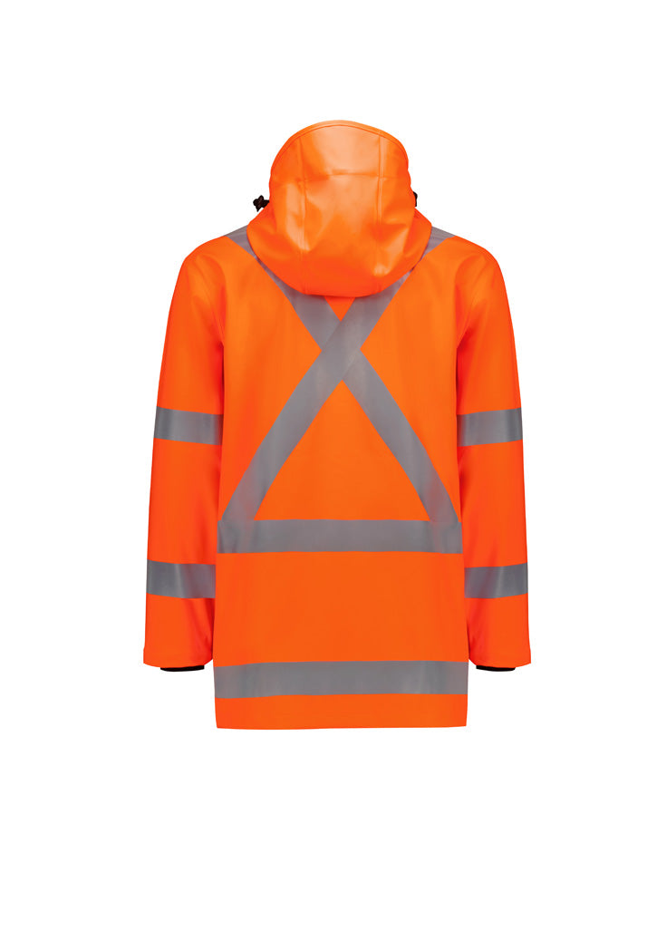 Hi Vis X Back Heavy Duty Waterproof Jacket (Mens)