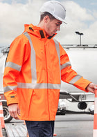 Hi Vis X Back Heavy Duty Waterproof Jacket (Mens)