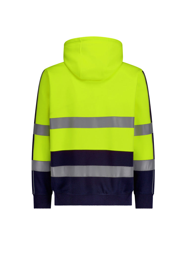 Unisex Hi Vis Full Zip Stretch Taped Hoodie