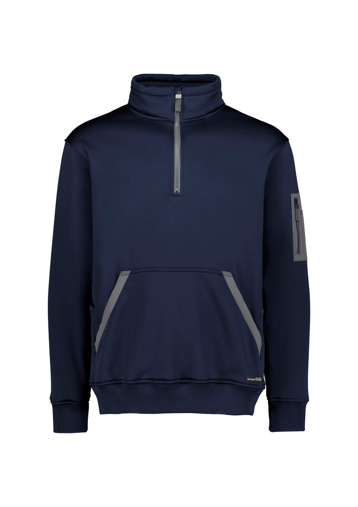 Unisex Streetworx Water Resistant 1/4 Zip Pullover (Hi-Vis & Navy,Black)