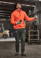 Unisex Streetworx Water Resistant 1/4 Zip Pullover (Hi-Vis & Navy,Black)