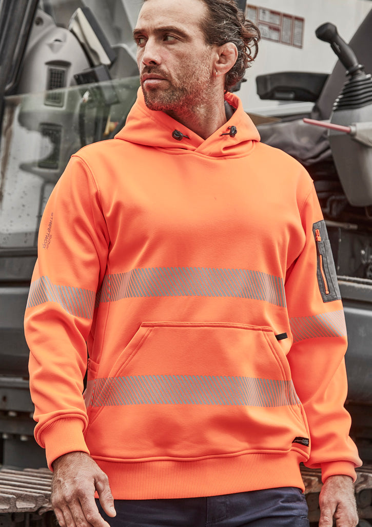 Unisex Streetworx Hi-Vis Water Resistant Hoodie with Segmented Tape