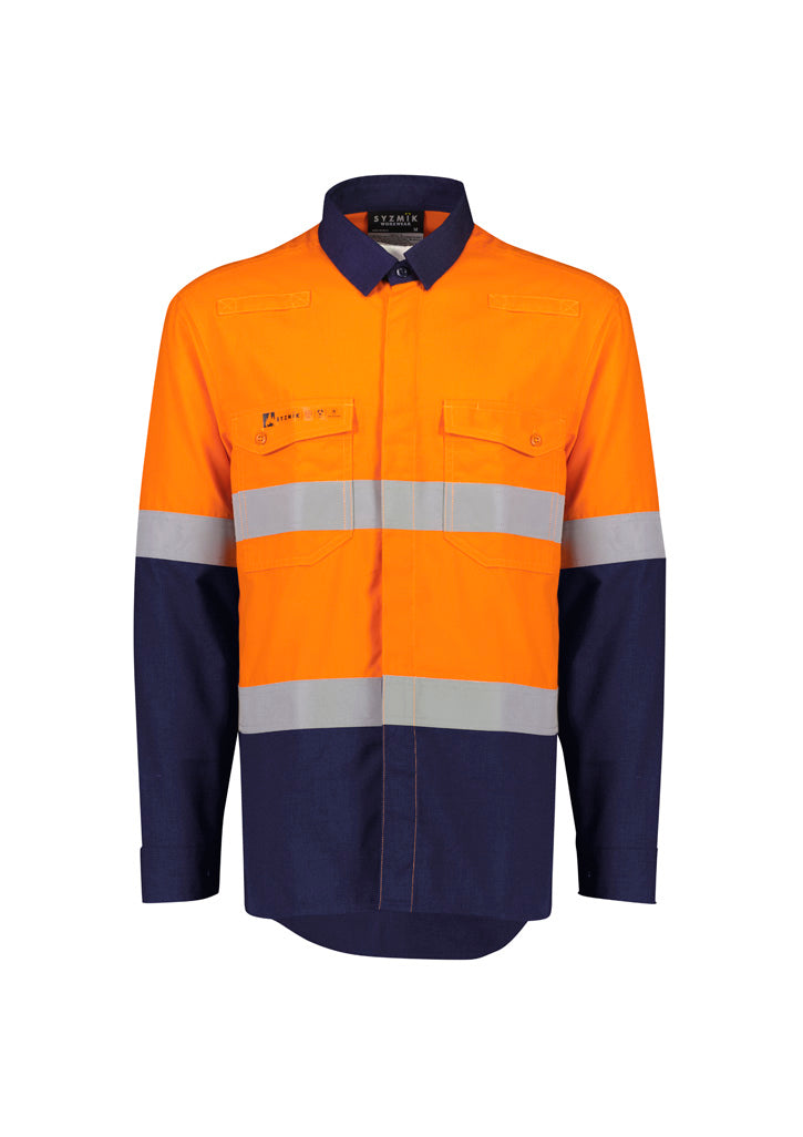 Orange Flame Lightweight Ripstop Shirt - Hoop Taped (Mens)